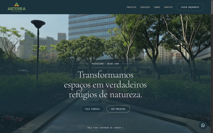 Site atual no ar